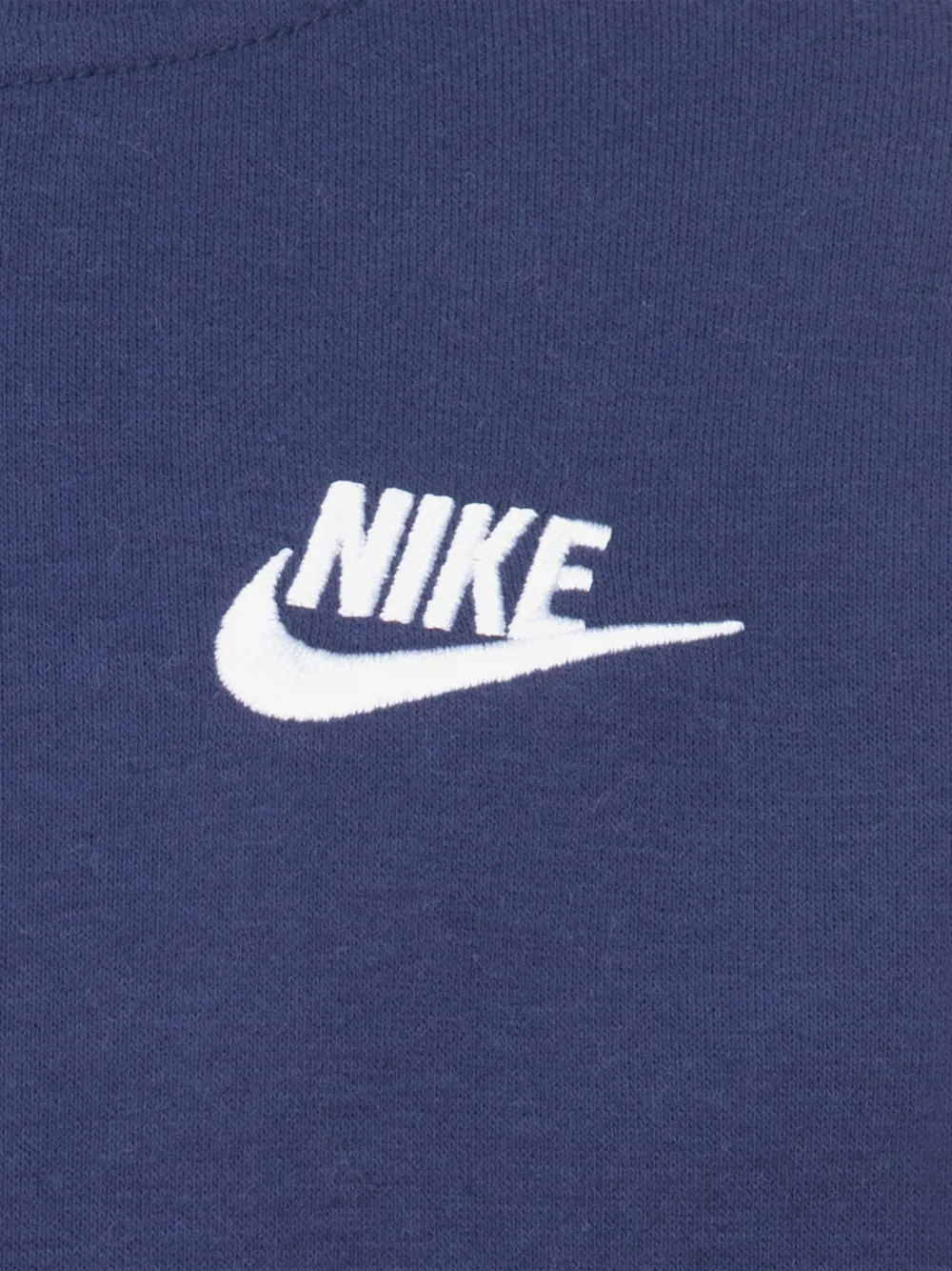 Nike Kids Hoodie met geborduurd logo Blauw