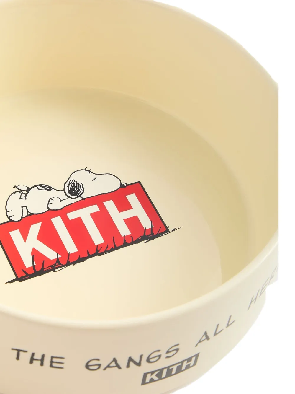 Kith X Peanuts Snoopy Dog Bowl In Neutrals