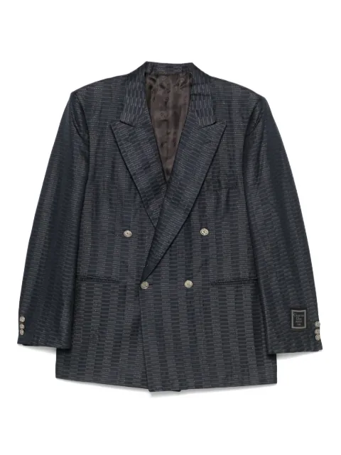 Christian Dior Pre-Owned blazer con motivo de rayas 1990