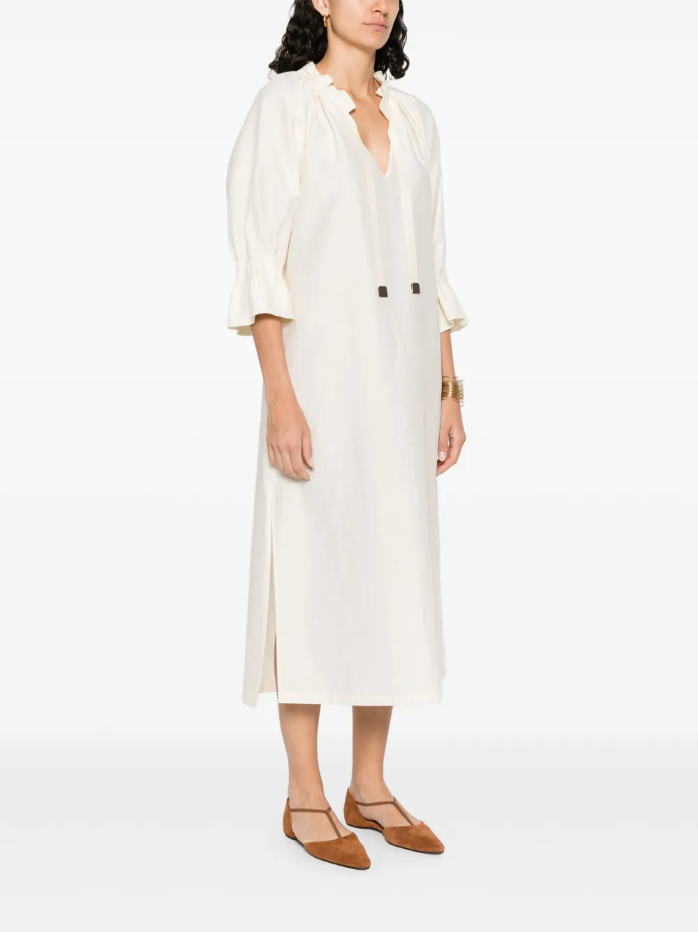 Max Mara Jene maxi-jurk Beige