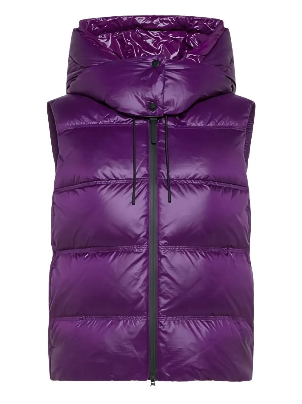 Peuterey Nekuc Nr Bmat Hooded Quilted Gilet In Purple