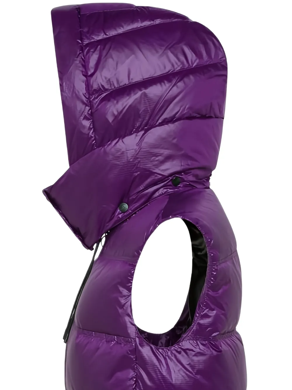 Peuterey Nekuc Nr Bmat Hooded Quilted Gilet In Purple