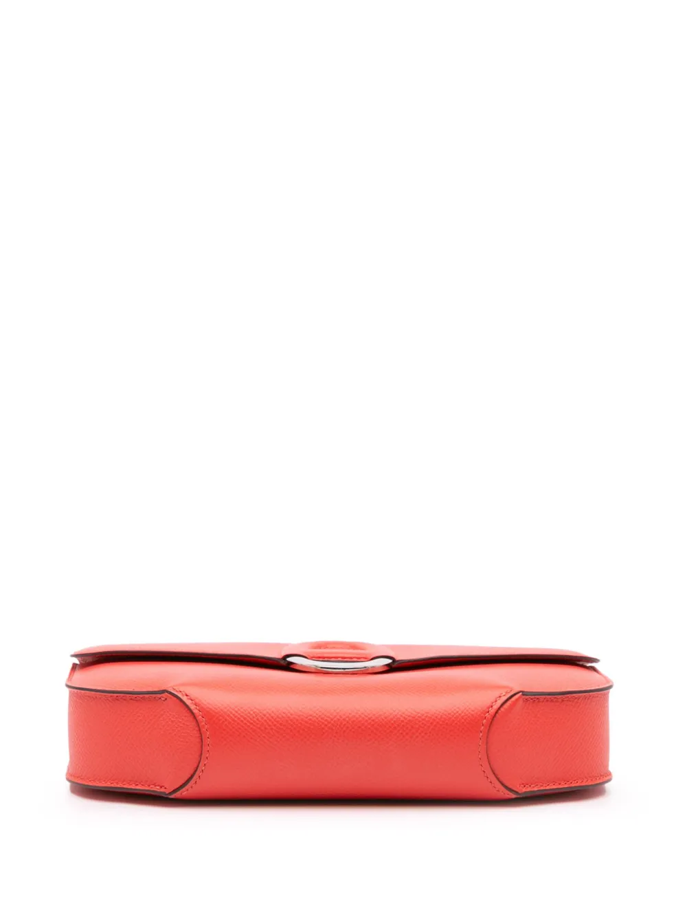 Pre-owned Hermes 2016 Epsom Cherche Midi 22 Clutch Bag In Red