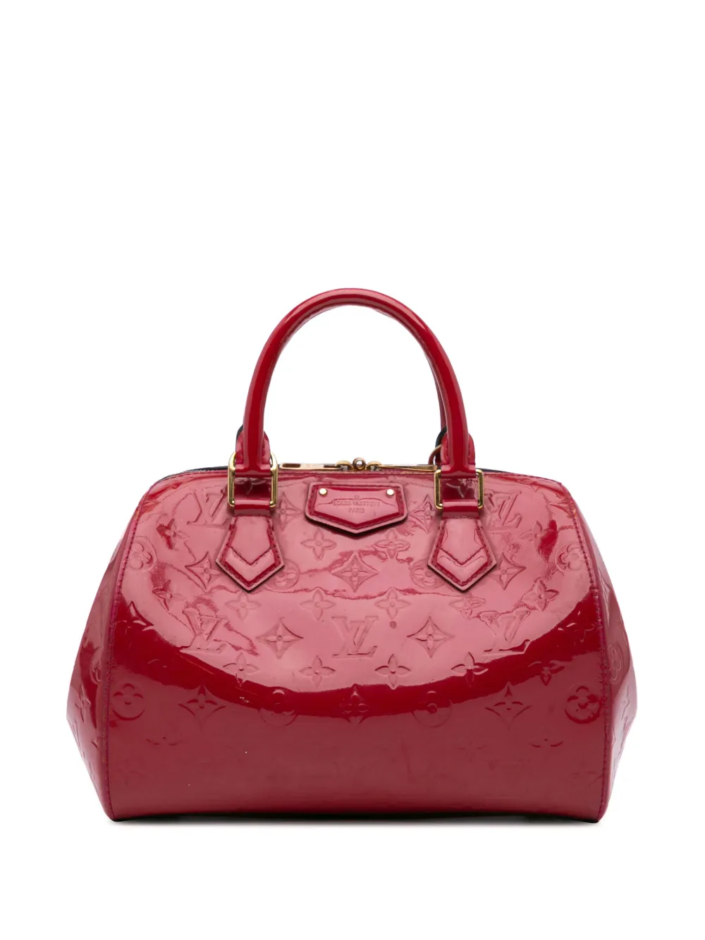 Louis Vuitton Pre-Owned 2014 モノグラム ヴェルニ モンタナ ハンドバッグ - レッド Louis Vuitton Pre-Owned 2014 モノグラム ヴェルニ モンタナ ハンドバッグ - レッド