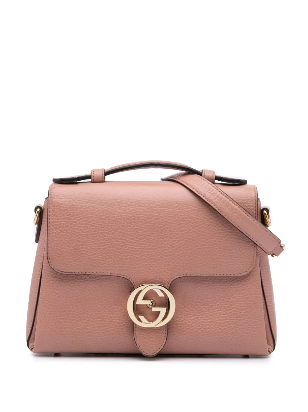 Gucci Pre-Owned 2016-2024 Small Dollar Leather Interlocking G satchel Gucci Pre-Owned 2016-2024 Small Dollar Leather Interlocking G satchel