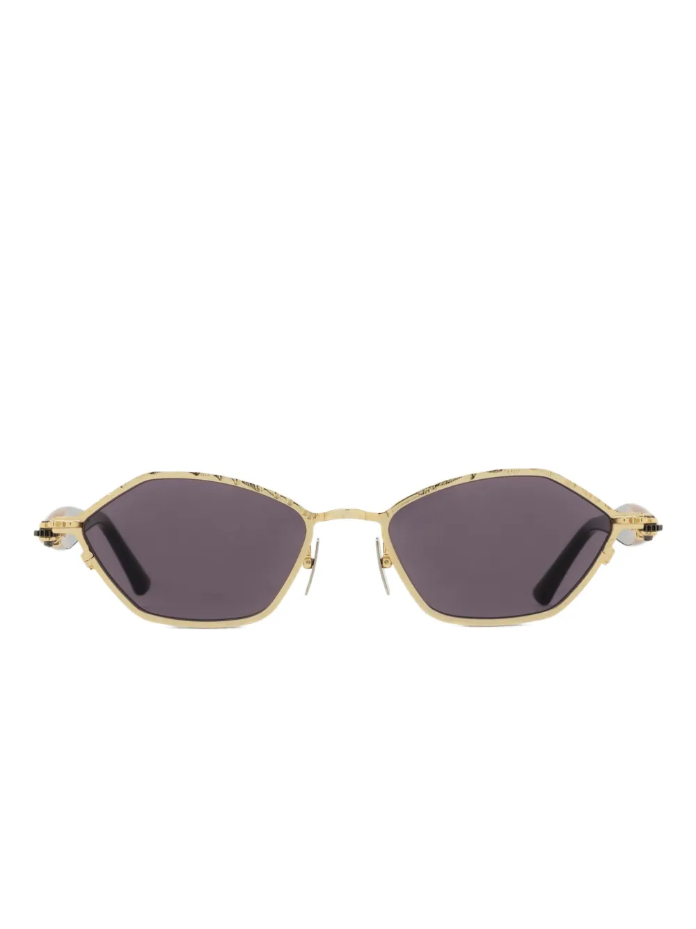 Kuboraum geometric-frame sunglasses | Gold | Image 1