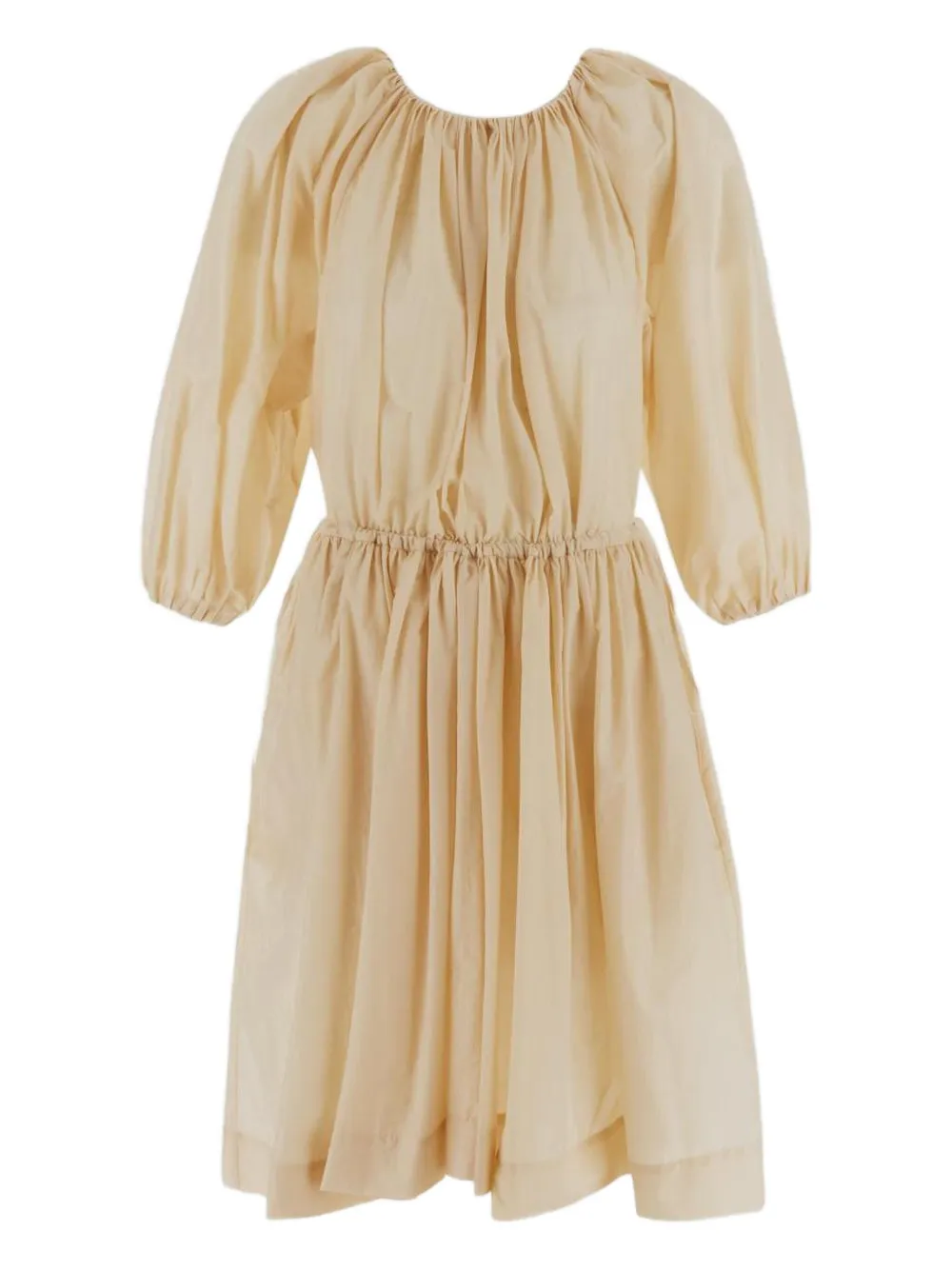 Philosophy Di Lorenzo Serafini Geplooide midi-jurk Beige