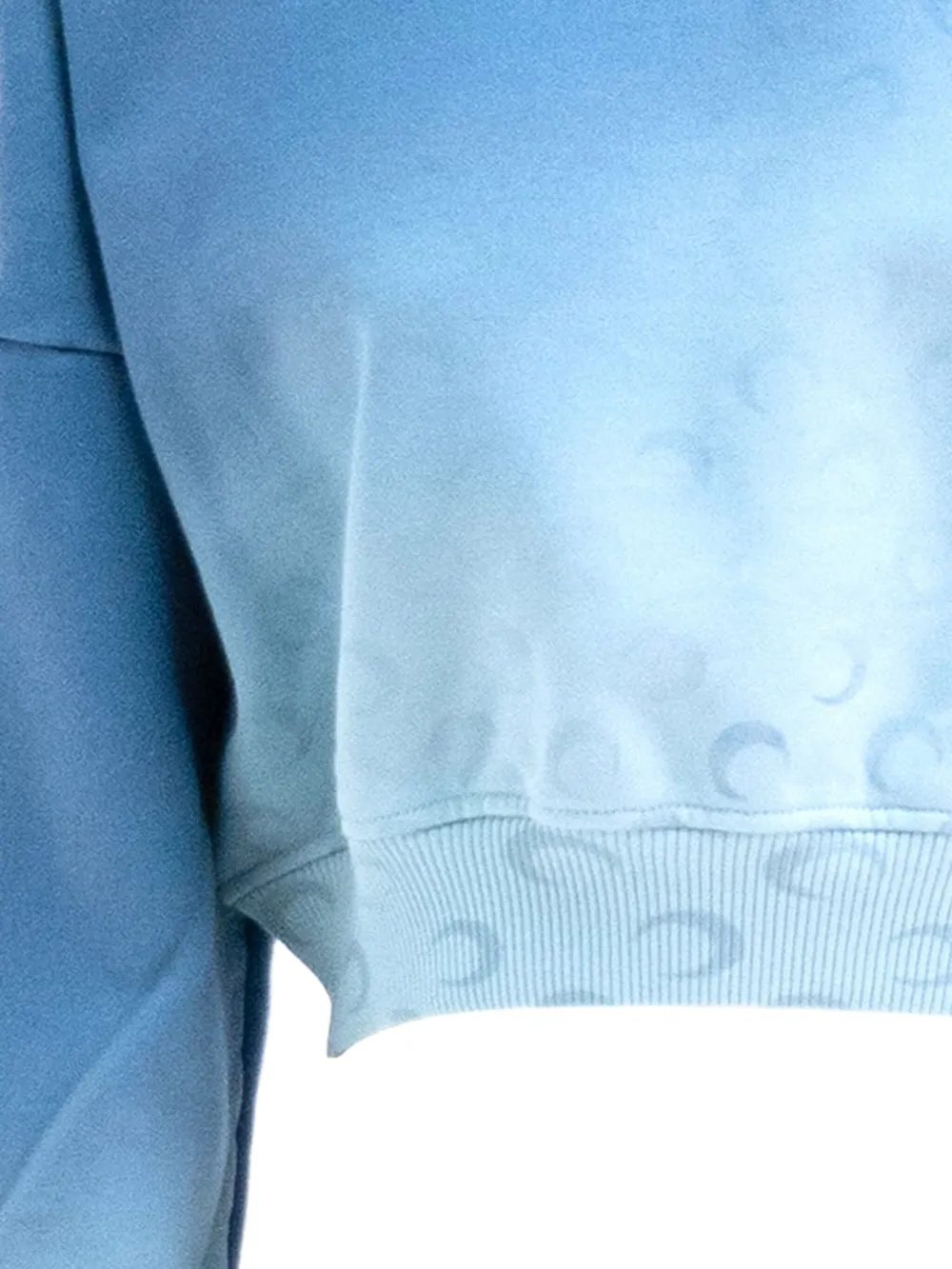 Marine Serre Cropped sweater Blauw