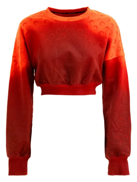 Marine Serre cropped sweatshirt