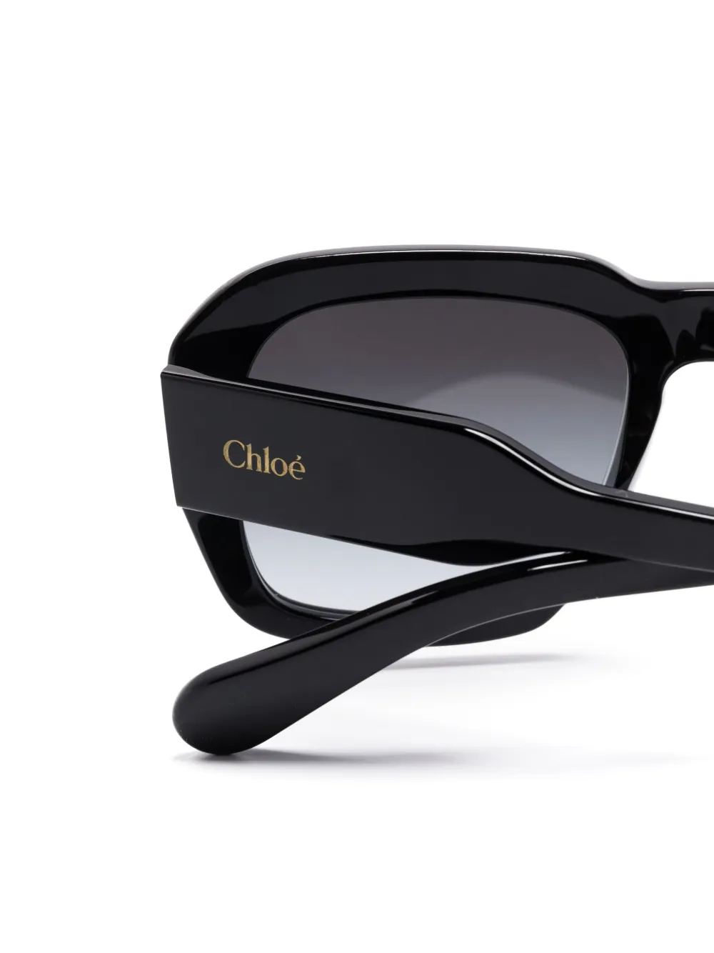 Chloé Eyewear Bril met oversized montuur Zwart