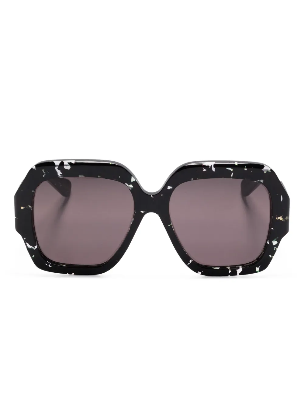 Chloé Eyewear Zonnebril met logoprint Zwart