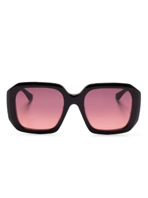 Gucci Eyewear ダブルG サングラス | ブラック | FARFETCH JP