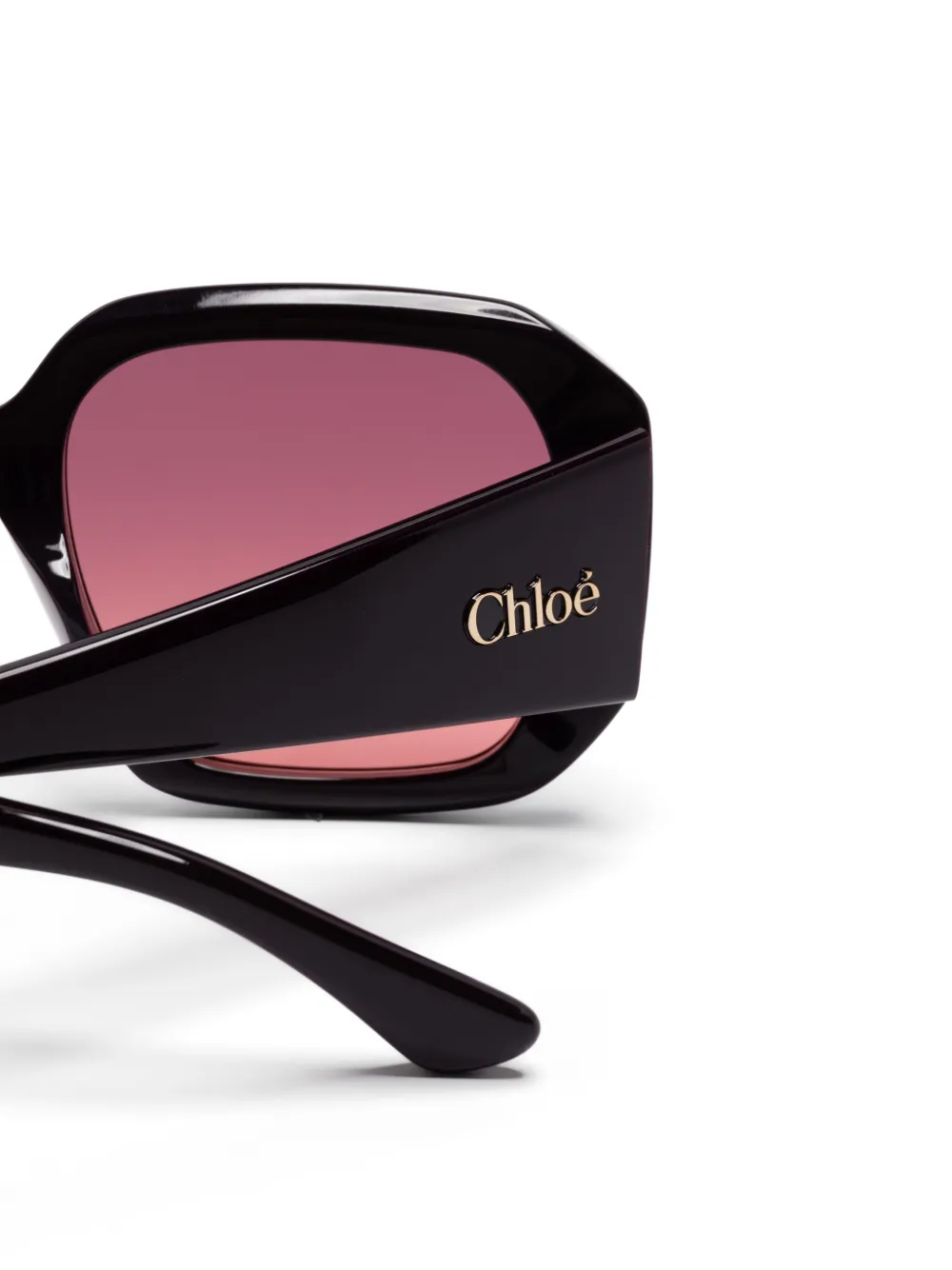 Chloé Eyewear Bril met oversized montuur Rood