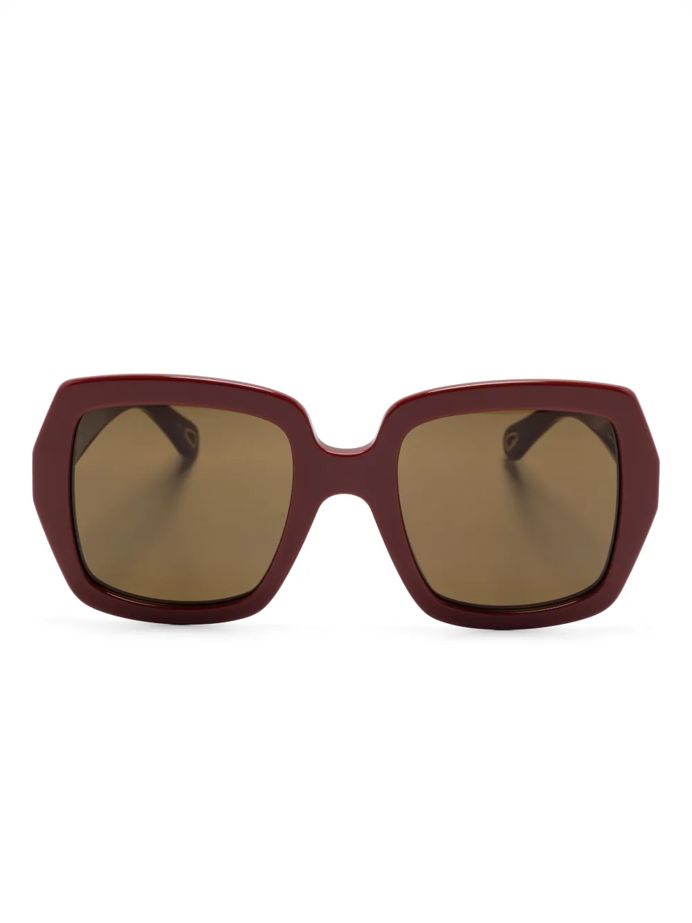Chloé Eyewear square-frame sunglasses | Red | Image 1