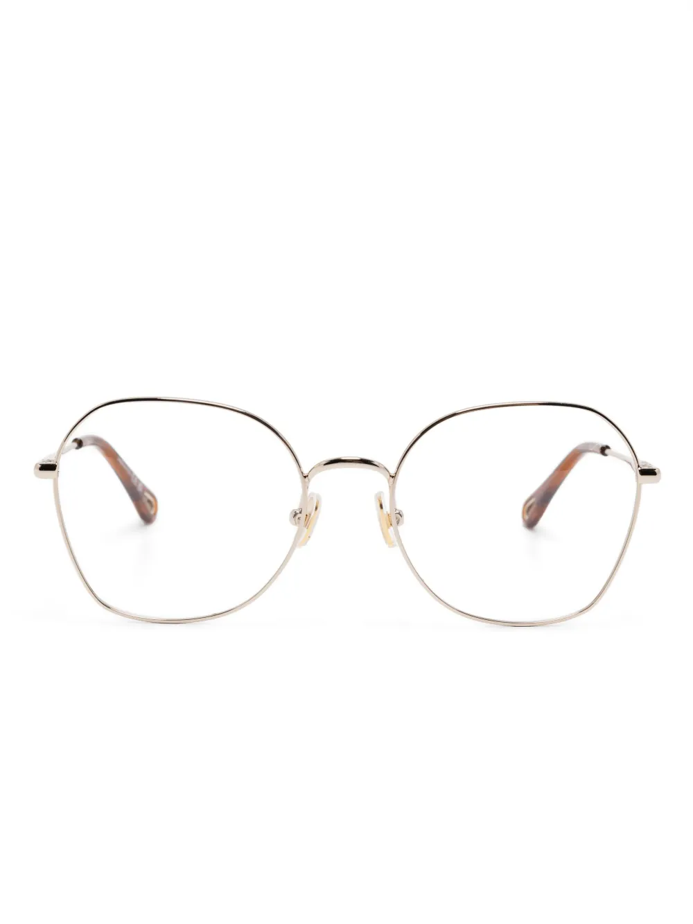Chloé Eyewear round-frame glasses | Gold | Image 1
