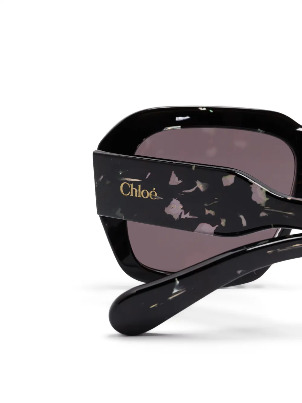 Chloé Eyewear Bril met oversized montuur Zwart