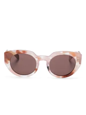 Chloé Eyewear オーバーサイズフレーム サングラス | イエロー