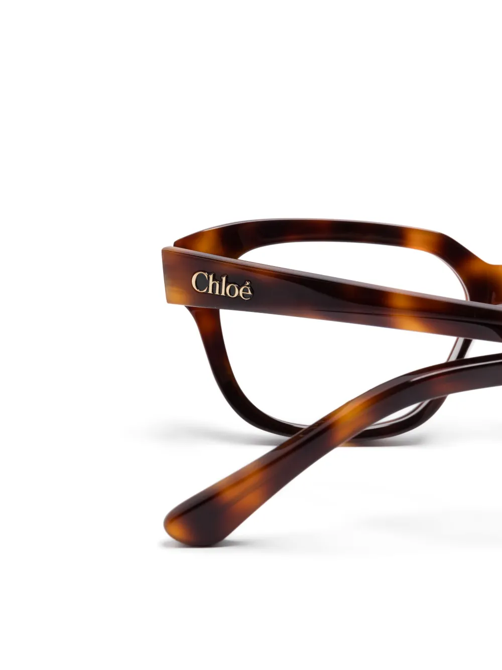 Chloé Eyewear Bril met rechthoekig montuur Bruin