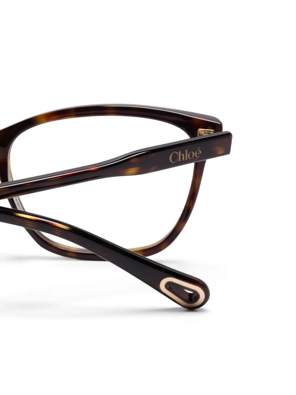 Chloé Eyewear Bril met vierkant montuur Bruin
