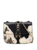 Valentino Garavani Pre-Owned 2000-2017 Small Kimono 1997 Print Glam Lock shoulder bag - Black