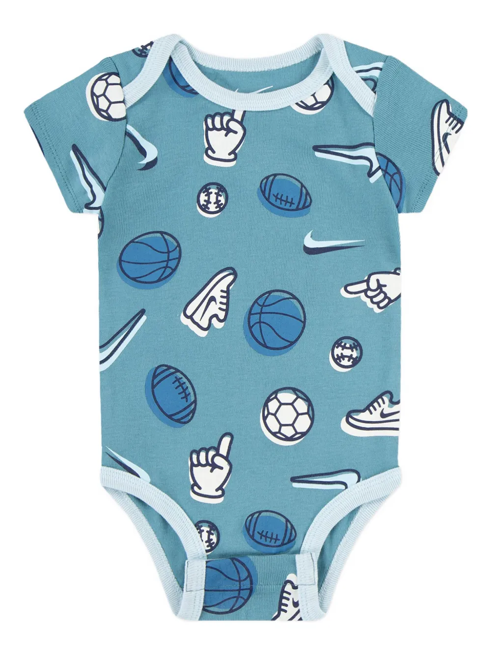 Nike Kids Romper van katoenblend Blauw