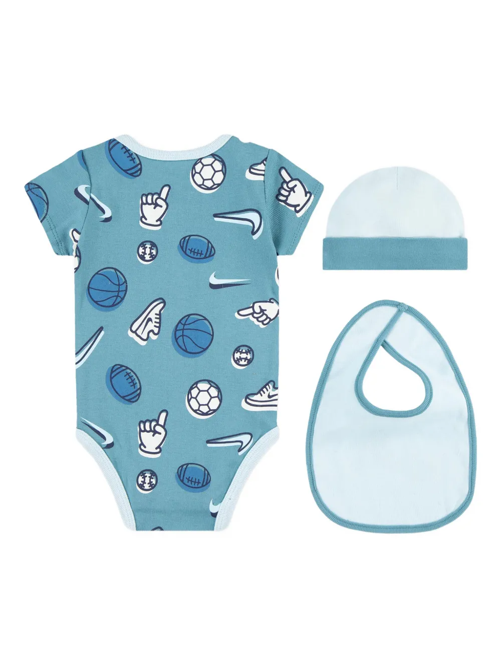 Nike Kids Romper van katoenblend Blauw