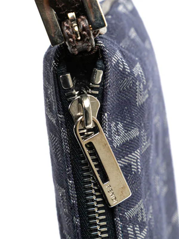 フェンディ　ズッキーノ　デニム　ショルダーバッグ Fendi Pre-Owned 2000-2010 ズッキーノ デニム ショルダーバッグ