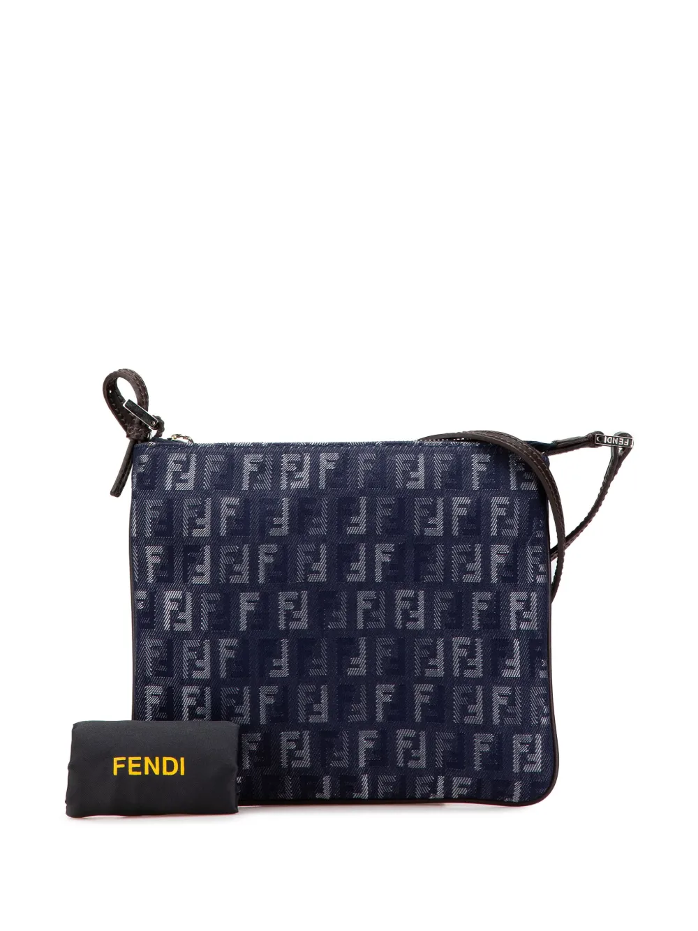 Fendi Pre-Owned 2000-2010 Zucchino Denim Crossbody Bag
