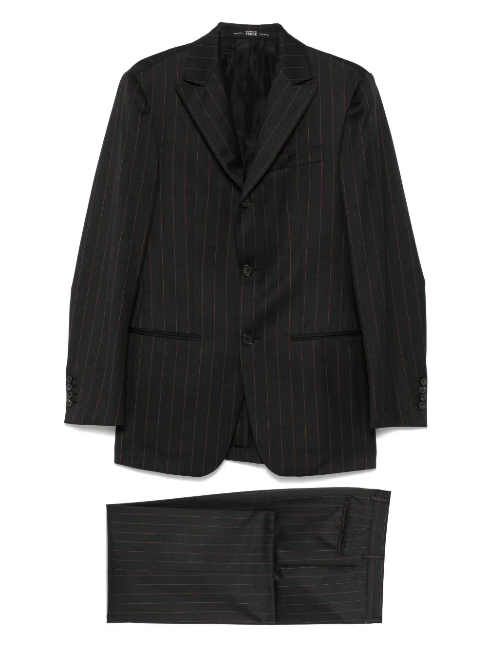 Gianfranco Ferré Pre-Owned 1990s striped suit | Grey | Image 1