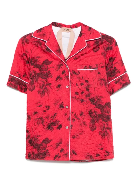 Nº21 piped-trim shirt