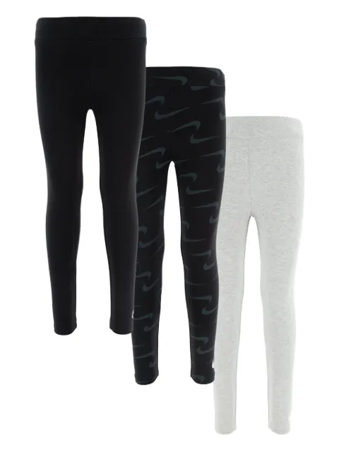 Nike Kids Swoosh-print leggings (pack of three)