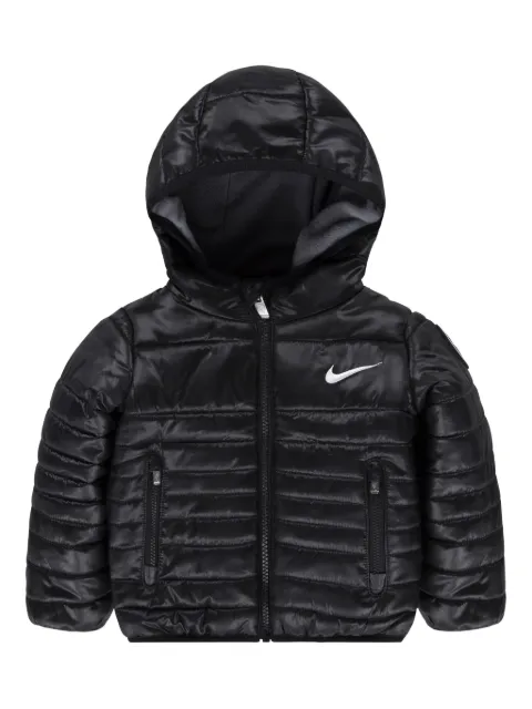 Nike Kids chamarra capitonada con motivo Swoosh