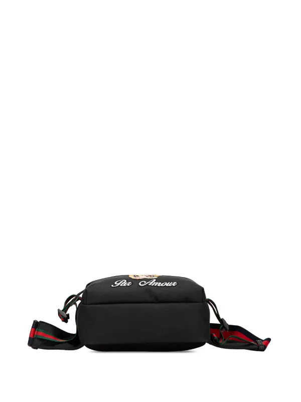 Gucci Pre-Owned Sac Banane Brodé Web L'Aveugle Par Amour En Toile