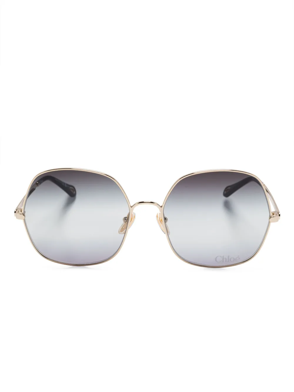 Chloé Eyewear oversize-frame sunglasses | Gold | Image 1