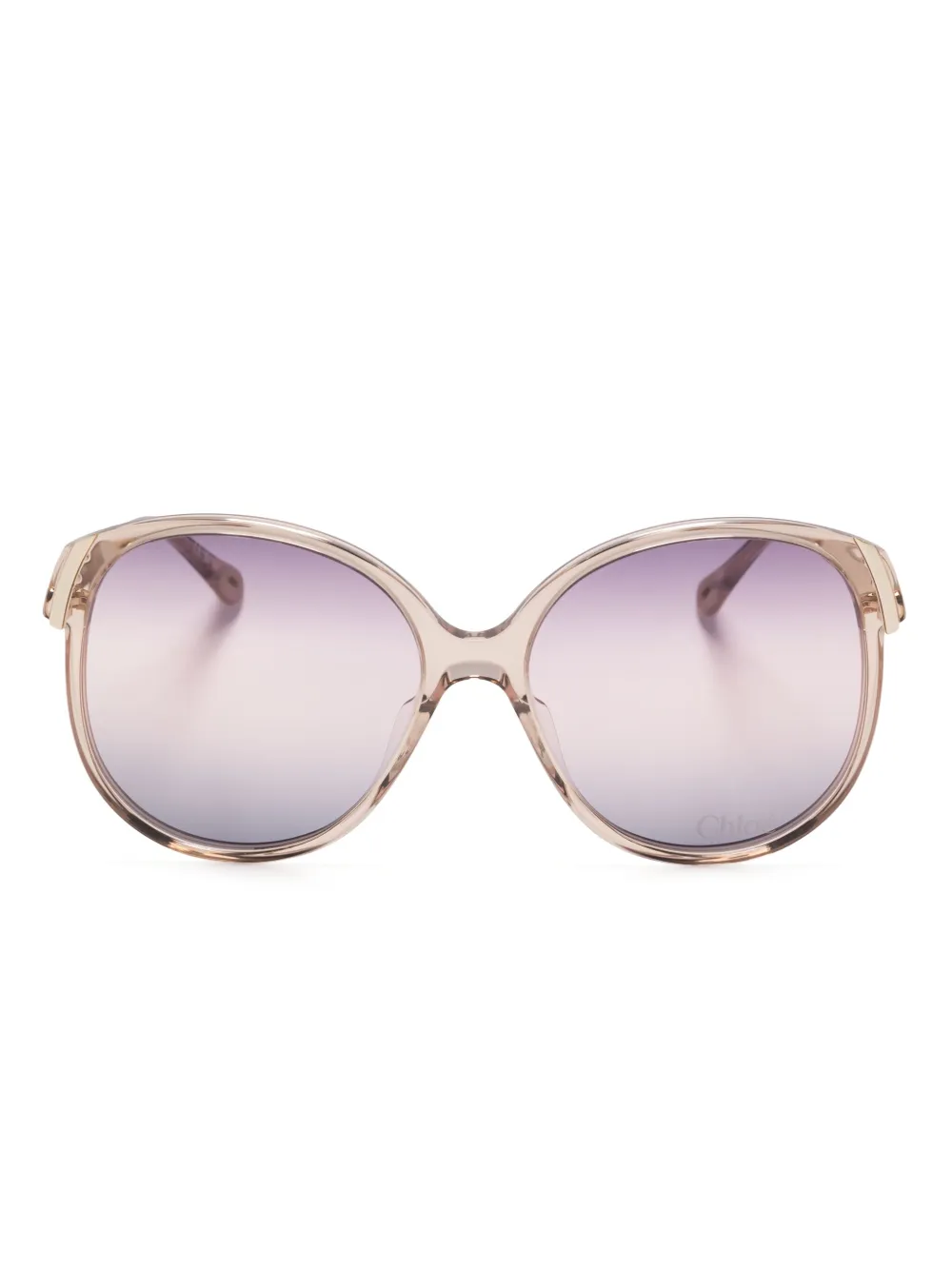 Chloé Eyewear oversize-frame sunglasses | Gold | Image 1