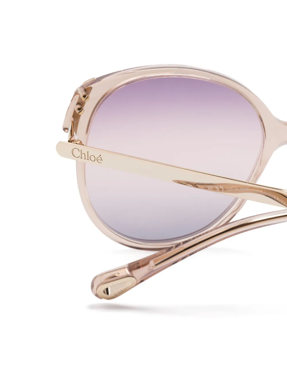 Chloé Eyewear Bril met oversized montuur Goud