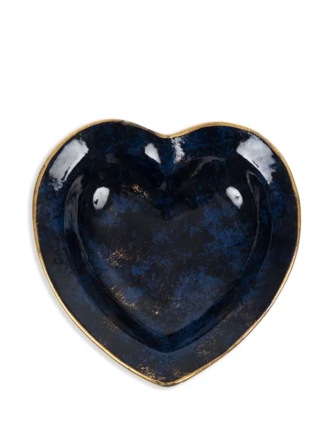 Christian Dior Pre-Owned 1970s Navy heart porcelain plate