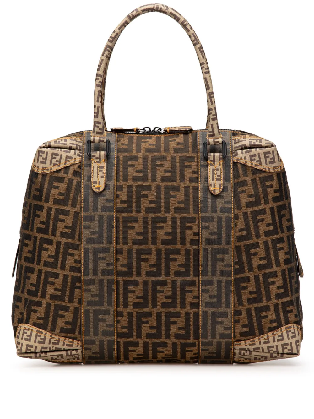Fendi Pre-Owned 2000-2024 Large Zucca Canvas Mixed Media tote bag | marrón | Image 1