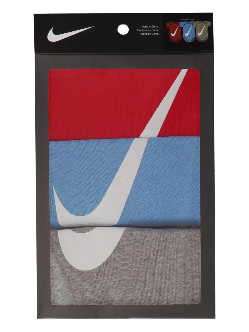 Nike Kids Babypakje met logoprint Blauw
