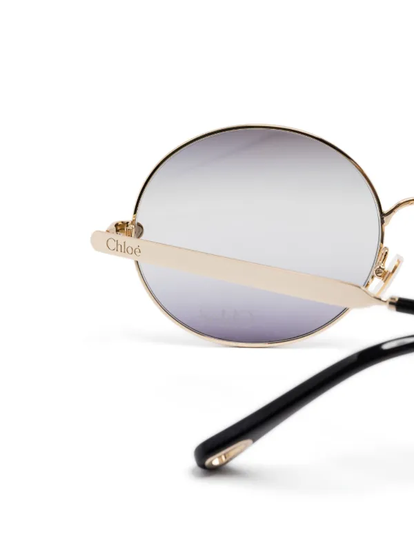 Chloé Eyewear ラウンドフレーム サングラス | ゴールドトーン