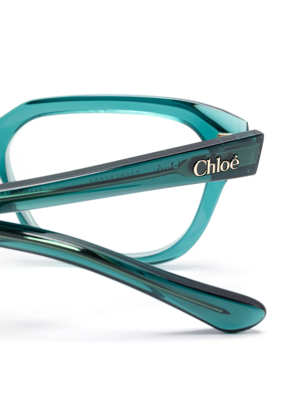 Chloé Eyewear Bril met logoprint Groen