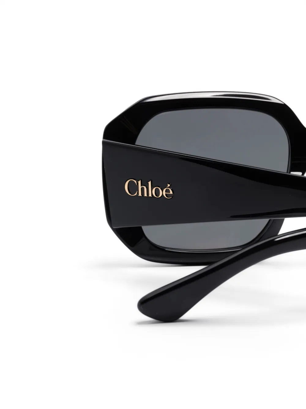 Chloé Eyewear Bril met oversized montuur Zwart