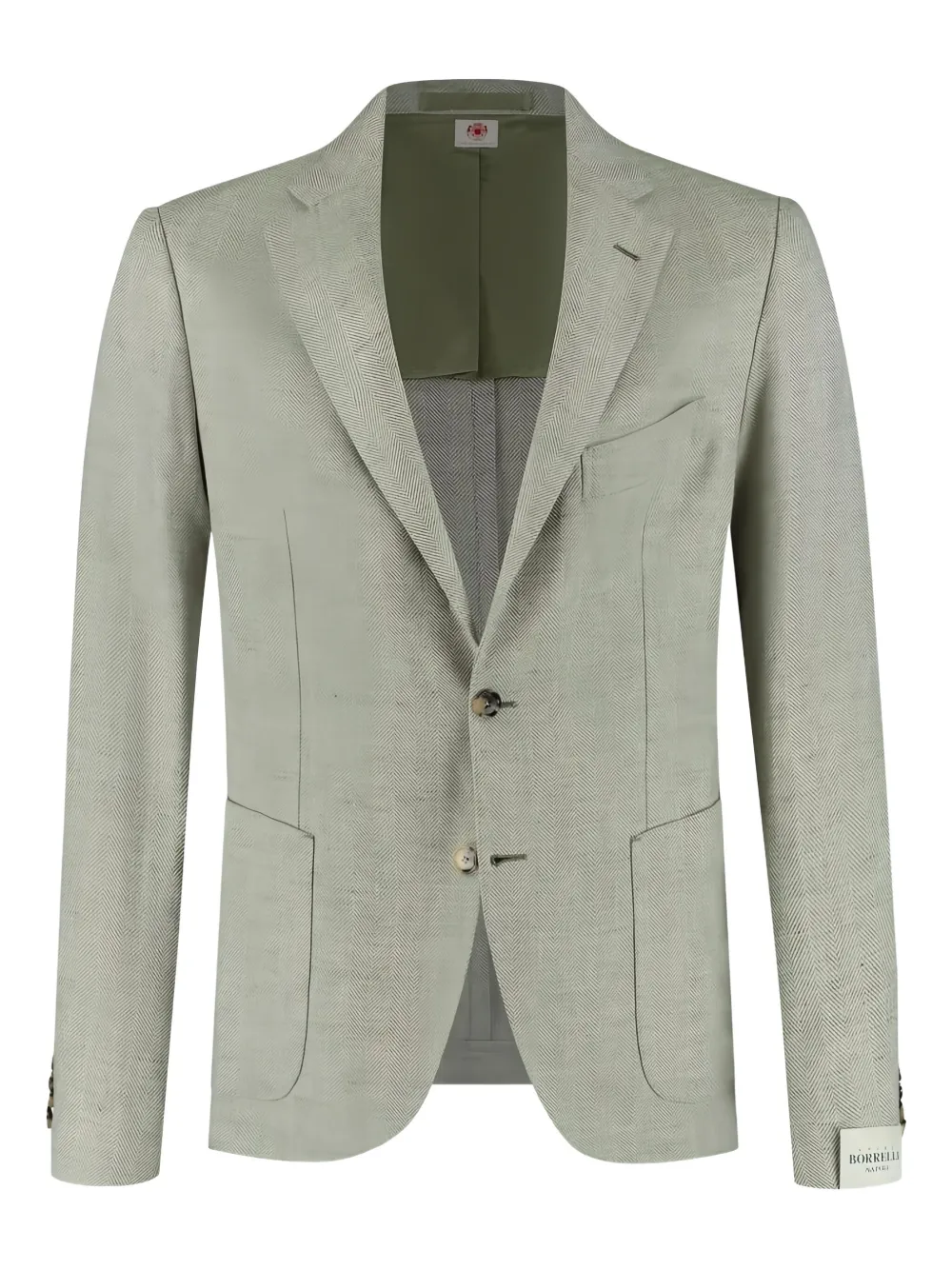 Luigi Borrelli herringbone blazer - Verde