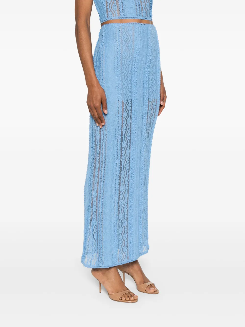 Charo Ruiz Apate Maxi Skirt In Blue