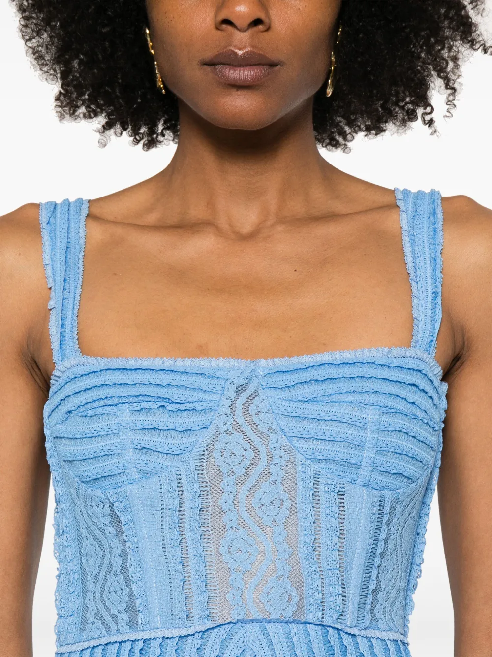 Shop Charo Ruiz Mai Mini Dress In Blue