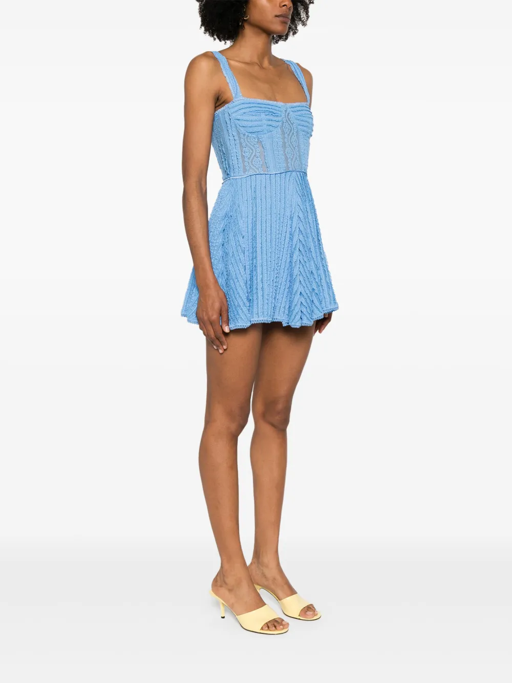 Shop Charo Ruiz Mai Mini Dress In Blue