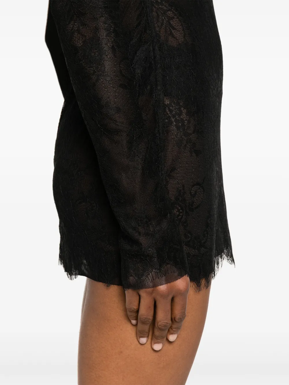 Atu Body Couture Mini-jurk met kant Zwart