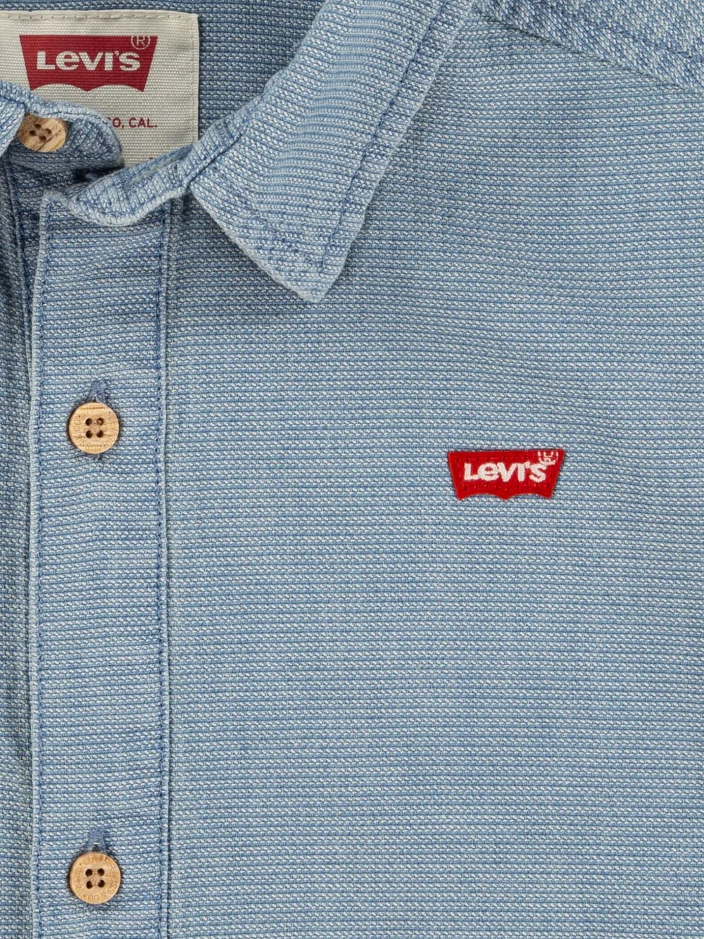 Levi's Kids Shirt met logopatch Blauw