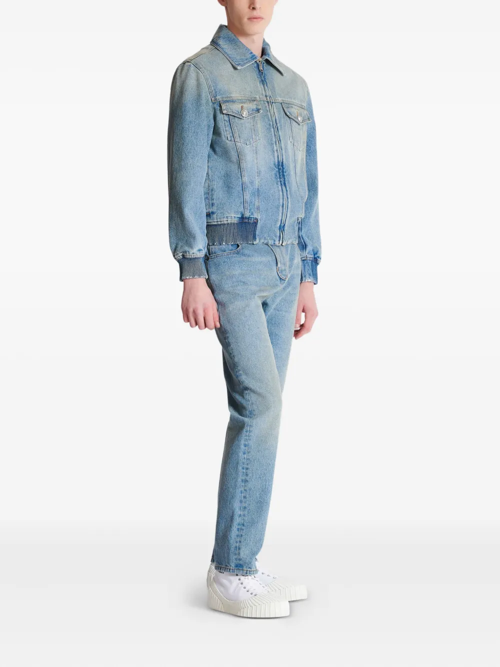 Balmain Katoenen jack Blauw