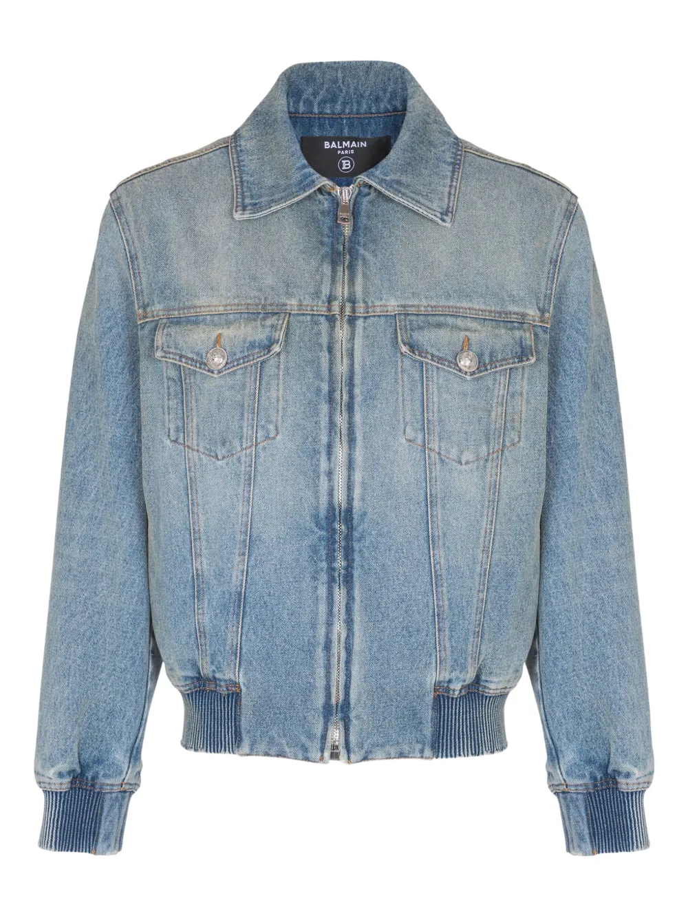 Balmain Katoenen jack Blauw